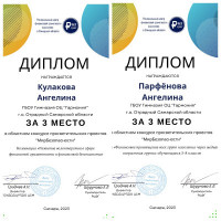 Победители и призеры  в областном конкурсе  просветительских проектов «МирБезопасности»
